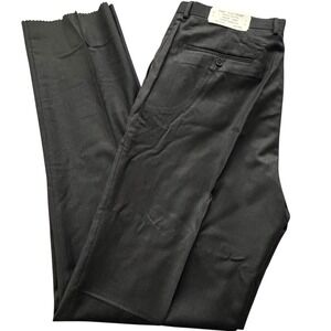 NWT Jos A. Bank Dress Pants 38 Unhemmed Wool Flat Front Charcoal Business Office